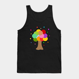 Colorful bubble magic tree Tank Top